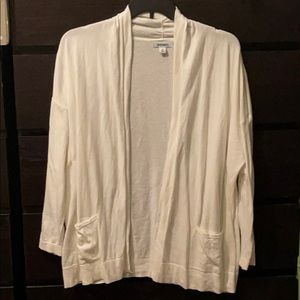 Cream/off white Old Navy open front cardigan
